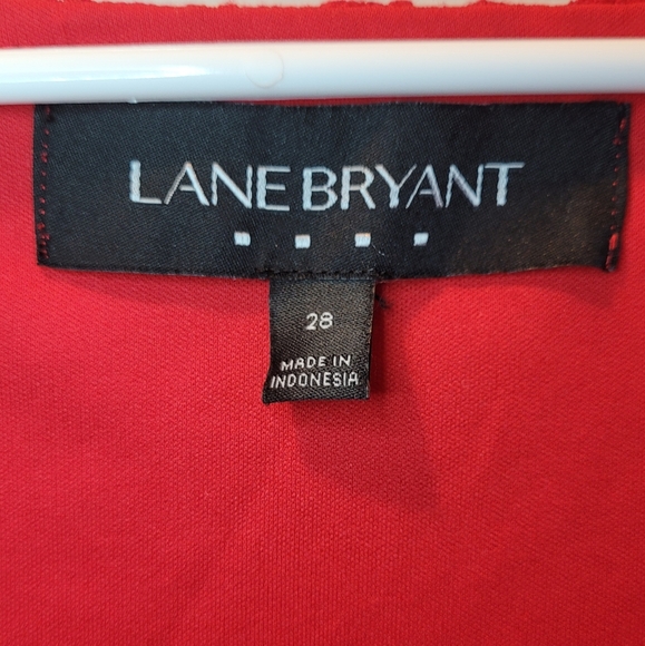 EUC red lace sweetheart neckline fittd tank top - Picture 2 of 9